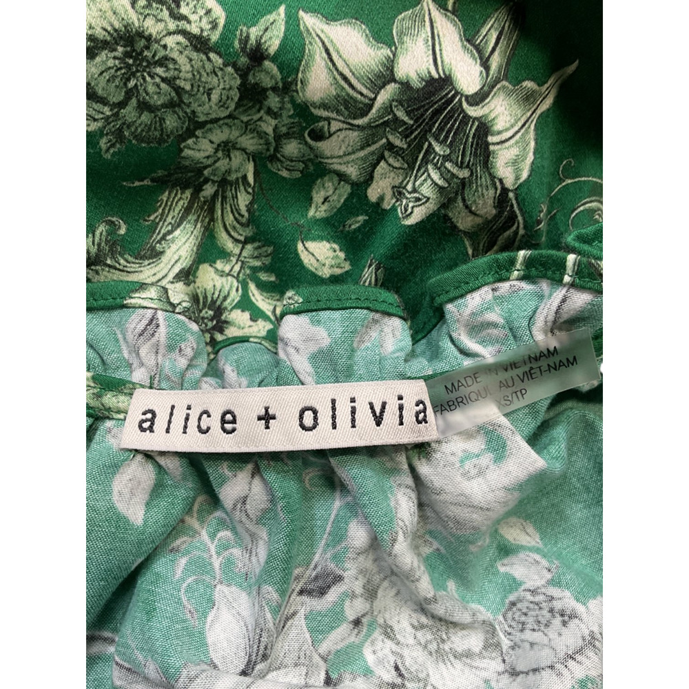 Alice + Olivia Floral Central Park Layla Dress Size X-Small - Picture 4 of 5
